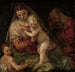 Sainte Famille med den unge Sankt Johannes - Atelier af Paolo Veronese — visning af kunstværket