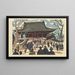 Temple d'Asakusa Kannon - Saitō Kiyoshi — indrammet kunstværk på væggen