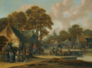 Salomon Rombouts - A Village Market Scene.webp