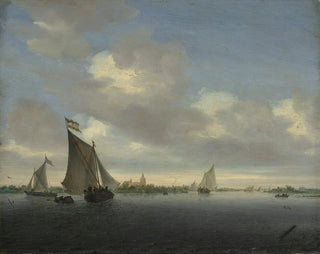Marine-maleri - Salomon van Ruysdael — visning af kunstværket