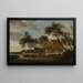 L'abreuvoir - Salomon van Ruysdael — indrammet kunstværk på væggen