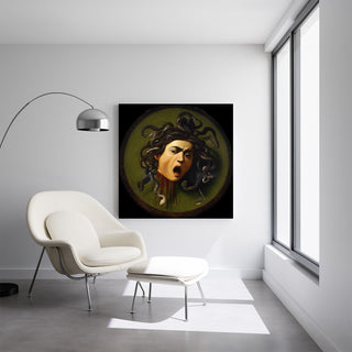 Den genopvækkede Medusa - Caravaggio