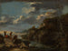Banditter på en klippefyldt kyst - Salvator Rosa — visning af kunstværket
