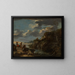 Banditter på en klippefyldt kyst - Salvator Rosa — indrammet kunstværk på væggen