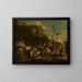 Polyklejs korsfæstelsesmaleri - Salvator Rosa — indrammet kunstværk på væggen