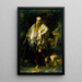 Diogène der kaster sin kop - Salvator Rosa — indrammet kunstværk på væggen
