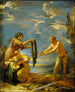 Ulysse og Nausicaa - Salvator Rosa — visning af kunstværket
