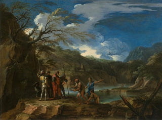 Polycrate og fiskeren - Salvator Rosa — visning af kunstværket