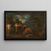 Pythagoras maleri, der opstår fra Helvede - Salvator Rosa — indrammet kunstværk på væggen