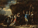 Scène de l'histoire grecque: le fils muet du roi Crésus empêche les Perses de tuer son père - Salvator Rosa — visning af kunstværket
