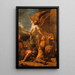 L'Ange, der forlader Tobies hus - Salvator Rosa — indrammet kunstværk på væggen