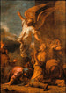 L'Ange, der forlader Tobies hus - Salvator Rosa — visning af kunstværket
