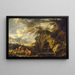 La découverte de Moïse - Salvator Rosa — indrammet kunstværk på væggen