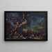 La fondation de Thèbes - Salvator Rosa — indrammet kunstværk på væggen