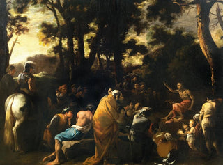 Le Sermon de Saint Jean-Baptiste - Salvator Rosa — visning af kunstværket