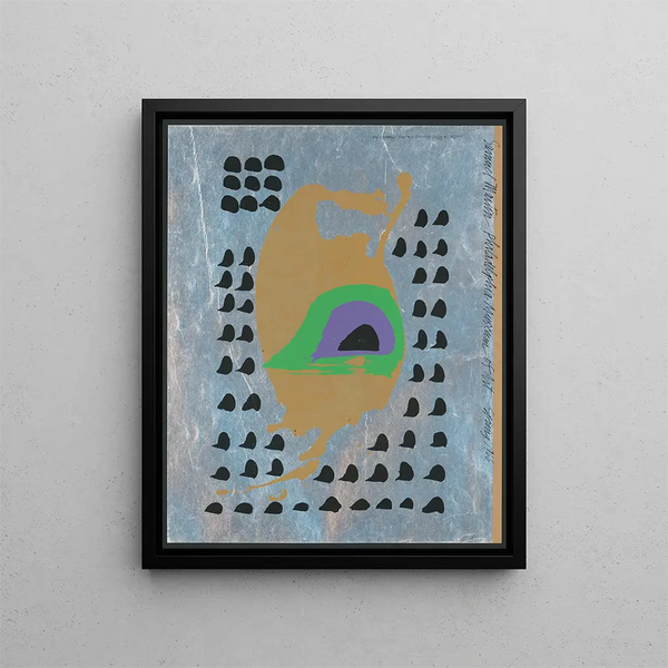 Philadelphias kunstmuseum, forår 1966 - Sam Maitin — indrammet kunstværk på væggen