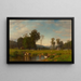 Skovbrug Valley Ashford Connecticut - Samuel Colman — indrammet kunstværk på væggen