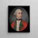 Portrait af en infanteriofficer - Samuel Cotes — indrammet kunstværk på væggen