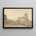 Château à Dieppe, Normandie - Samuel Davis — indrammet kunstværk på væggen