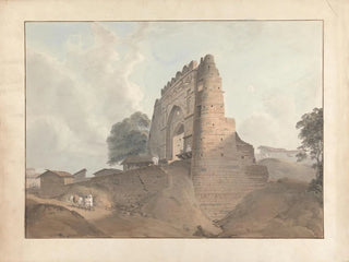 Porte de l'ancien fort à Bénarès - Samuel Davis — visning af kunstværket