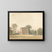 Vue latérale de la maison Ayot, Hertfordshire - Samuel Davis — indrammet kunstværk på væggen