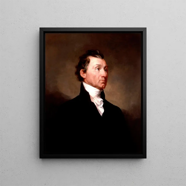 James Monroe - Samuel Finley Breese Morse — indrammet kunstværk på væggen