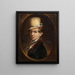 Portrait af en mand med høj hat - Samuel Finley Breese Morse — indrammet kunstværk på væggen