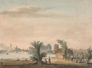 Samuel Hieronymus Grimm - Putney Church and Bridge.webp