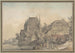 Vue d'un village au bord d'une rivière - Samuel Hieronymus Grimm — visning af kunstværket