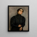 Portrait af Maria Feldman - Samuel Hirszenberg — indrammet kunstværk på væggen