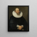 Portrait af en gammel mand - Samuel Hoffmann — indrammet kunstværk på væggen