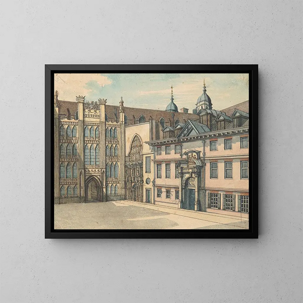Hôtel de ville - Samuel Ireland — indrammet kunstværk på væggen