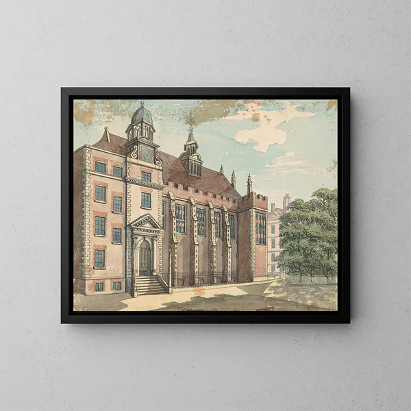 Façade nord de la salle du temple - Samuel Ireland — indrammet kunstværk på væggen