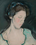 et maleri af en ung kvinde, som man mener er Peggy MacRae - Samuel John Peploe — visning af kunstværket