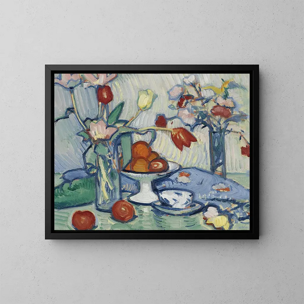 Tulipaner - Samuel John Peploe — indrammet kunstværk på væggen