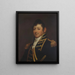 Commodore Isaac Hull - Samuel Lovett Waldo — indrammet kunstværk på væggen