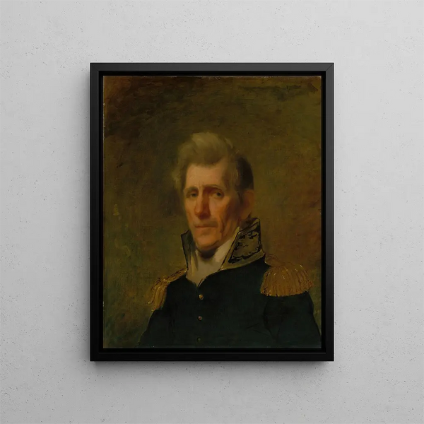General Andrew Jackson - Samuel Lovett Waldo — indrammet kunstværk på væggen