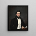 Portrait af en mand - Samuel Lovett Waldo — indrammet kunstværk på væggen
