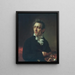Selvportræt - Samuel Lovett Waldo — indrammet kunstværk på væggen