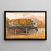 En koestald med et mosset tag - Samuel Palmer — indrammet kunstværk på væggen