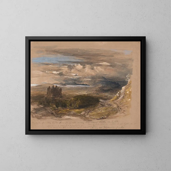 Château de Harlech - Samuel Palmer — indrammet kunstværk på væggen