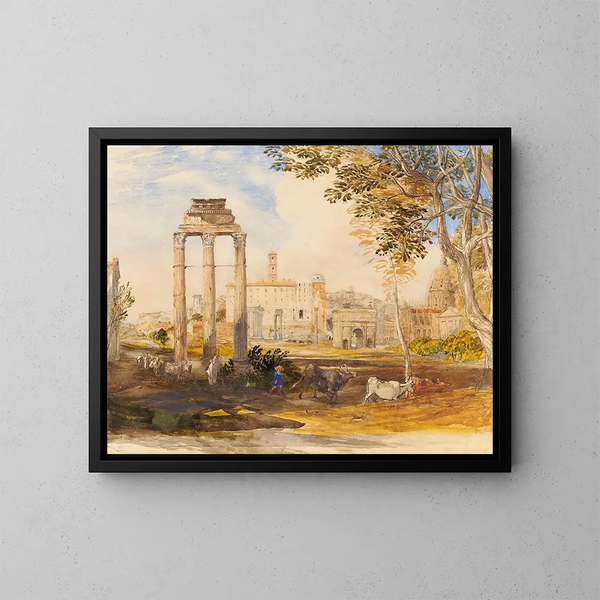Le Forum romain - Samuel Palmer — indrammet kunstværk på væggen