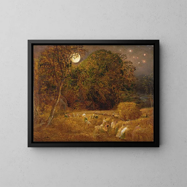 La Lune de la récolte - Samuel Palmer — indrammet kunstværk på væggen