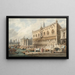 "Le Palais des Doges et le Grand Canal de Venise vers l'ouest" af Samuel Prout — indrammet kunstværk på væggen