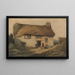 Le Cottage au toit de chaume - Samuel Prout — indrammet kunstværk på væggen