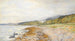 På stranden ved Dunrobin - Samuel William Oscroft — visning af kunstværket