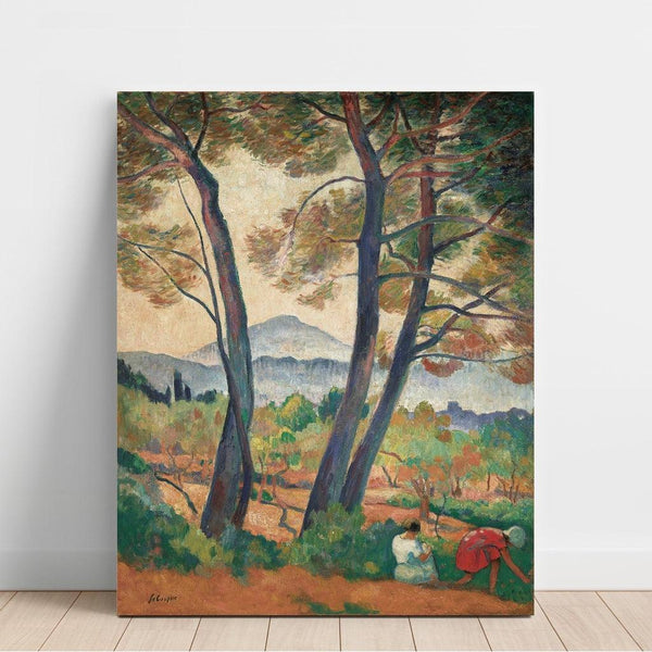 Reproduktion af maleriet Sanary, Udsigt over Cap Sicié - Henri Lebasque