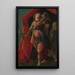 Judith med Holofernes' hoved - Sandro Botticelli — indrammet kunstværk på væggen