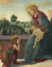 Den Jomfru med barnet med den unge Sankt Johannes Døberen - Sandro Botticelli — visning af kunstværket