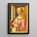 Portrait af Smeralda Bandinelli - Sandro Botticelli — indrammet kunstværk på væggen